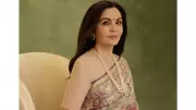 Nita Ambani Showcases Indian Handloom in Jamdani Saree at Global Summit