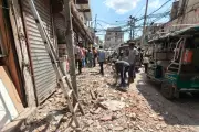 Parapet Collapses Over Six Shops in Ludhiana's Kitab Bazar, No Casualties