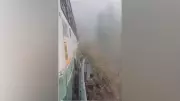 Passengers Escape Unharmed After Landslide Strikes Bus in Chamba, Himachal