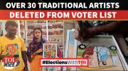 Patachitra Artists Protest Voter List Deletion in Pingla Ahead of Elections