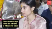 Sara Arjun Visits Mahakaleshwar Temple in Simple Elegance After Dhurandhar Success