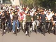 Sports Minister Mansukh Mandaviya Leads 69th Fit India Sunday on Cycle