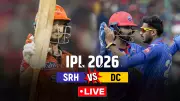 SRH vs DC IPL 2026: Sunrisers Hyderabad vs Delhi Capitals Live Score Updates