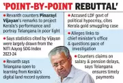 Telangana CM Revanth Reddy Challenges Kerala's Pinarayi Vijayan Over 'Outdated Data'