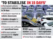 Telangana's VAHAN Portal Faces Delays in Permanent Vehicle Registrations