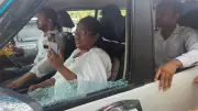 TMC MP Mitali Bag's Convoy Attacked During Bengal Campaign