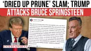 Trump and Bruce Springsteen Clash in Fiery Political Feud After Concert Criticism