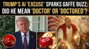 Trump's 'Doctor' vs 'Doctored' AI Jesus Image Explanation Sparks Viral Gaffe Debate