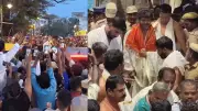TVK Chief Vijay Visits Tiruchendur Temple, Fans Gather in Large Numbers