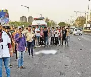 Two Killed in Ahmedabad Dumper-Motorcycle Collision Near Gota Flyover