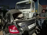 Two Killed, Two Injured in Car-Lorry Collision on Karimnagar-Peddapalli Bypass