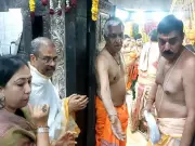 Union Ministers Dharmendra Pradhan and Umesh Yadav Attend Bhasma Aarti at Ujjain's Mahakaleshwar Temple
