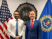 U.S. Ambassador Garcetti and FBI Director Wray Discuss U.S.-India Cooperation on Transnational Threats
