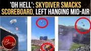 Virginia Tech Skydiver Crashes Into Scoreboard, Left Dangling at Spring Game