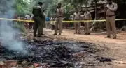 Worker Injured by Wild Boar Bomb During Pond Renovation in Vizianagaram