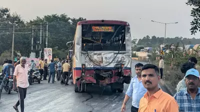 10 Injured in Chain Collision Involving Six Vehicles Near Bengaluru's Dobbspet