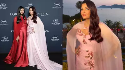 Aishwarya Rai Bachchan Stuns in Powder Pink Gown at Cannes 2026