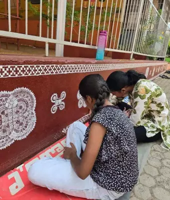 Alumni, students revive Chittara art at Mangaluru school