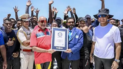 Andaman Sets Two Guinness Records: Tallest Underwater Human Stack in 2 Days