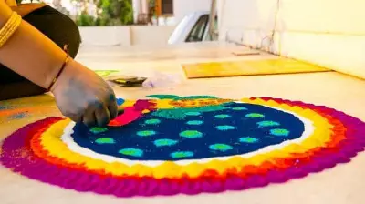 Annual Rangoli Contest at Grey RangoliRanga School Sparks Creativity