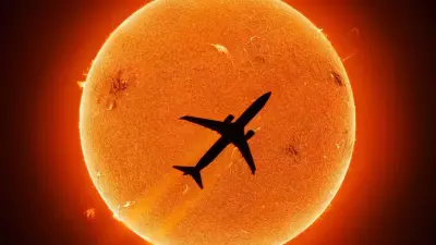 Astrophotographer Captures Rare Solar Transit of Jet After 1.7M Frames