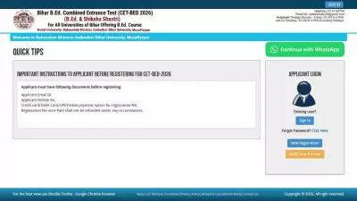 Bihar B.Ed CET 2026 Notification Released: Apply Now at biharcetbed-brabu.in