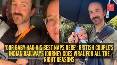 British Couple Praises Indian Railways for Newborn Travel in Viral Video