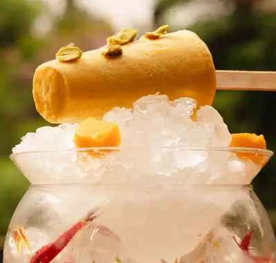 Chef Recreates Summer Memories with Alphonso Mango Kesar Kulfi
