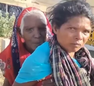 Chhattisgarh Woman Carries 90-Year-Old Mother-in-Law 3 km to Bank for Pension