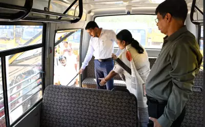 Coimbatore Collector Inspects School Buses Ahead of 2026-27 Academic Year