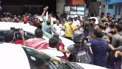 CPI(M) Workers Attack ED Vehicle Near Kerala CM's Home, Tension in Thiruvananthapuram