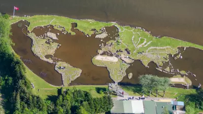 Danish Farmer Built Giant World Map by Hand in Lake Over 25 Years