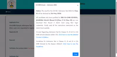 Delhi CM SHRI School Admission Test Result 2026 Released for Class 11