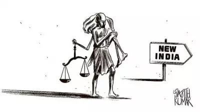 DH Cartoon: A Satirical Take on New India's Realities