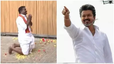 Fan Breaks Down Outside Vijay's Home After Security Withdrawal, Kamal Haasan Supports TVK