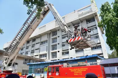 Fire Safety Mock Drill Conducted at GMSH-16 During Fire Safety Week