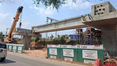 First 25m I-Girder Span Erected for Bengaluru Suburban Rail