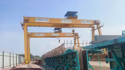 First T-girder Cast for Huskur Station on Bengaluru Suburban Rail