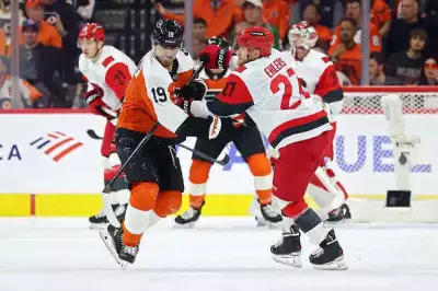 Flyers' Garnet Hathaway Injured After Hitting Open Bench Door in Game 4