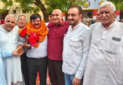 Former Haryana IAS Officer Honored in Village for Public Service