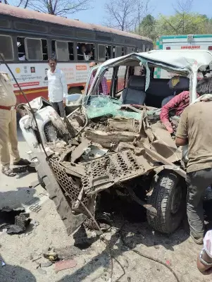 Four Killed, Four Injured in ST Bus-Scorpio Collision on NH 61 in Thane