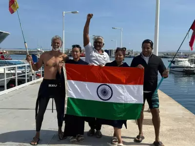 Four Swimmers Conquer Strait of Gibraltar Led by Bengaluru's Srikaanth Viswanathan