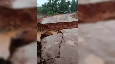 Heavy Rain Damages Houses, Disrupts Roads in Udupi District