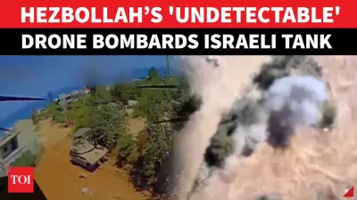 Hezbollah Drone Hits Israeli Tank Turret in New Footage
