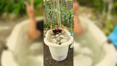 Ice Water Plunges Gain Popularity as Bengaluru Wellness Trend