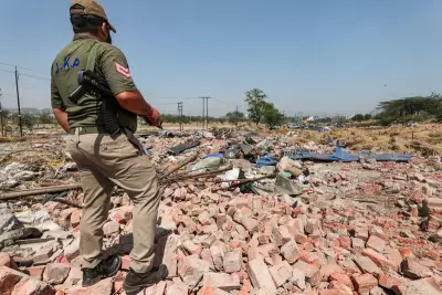 Illegal structures demolished on government land in Samba drug hotspot