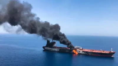 Indian sailor killed, 17 rescued after dhow fire near Strait of Hormuz