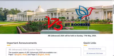 JEE Advanced 2026 Question Papers Released by IIT Roorkee