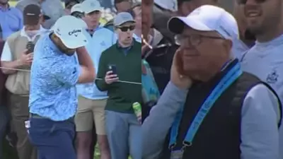 Jon Rahm Accidentally Hits Volunteer with Divot at PGA Championship