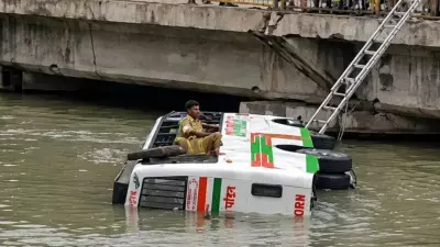Kanpur Bus Carrying 20 Workers Plunges into Canal After Collision